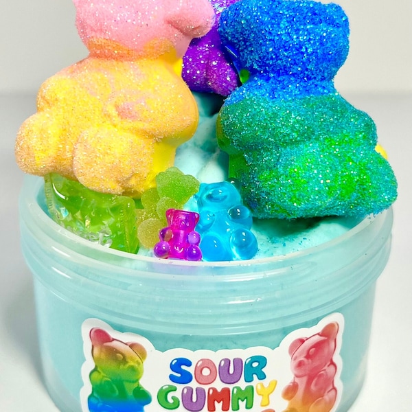 Sour Gummy Bear DIY Slime