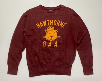 Vintage 1940s/1950s Double V Fraternity Sweatshirt - Men's Large