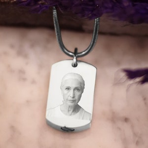 Belle Fever Personalised Cremation Necklace | Memory Photo Tag | Keep Your Loved Ones Close