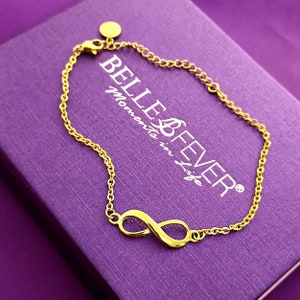 Personalisiertes Infinity-Armband – Symbolisches Geschenk für Sie, Mama oder die beste Freundin
