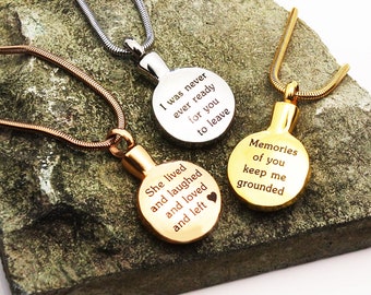 Ashes Necklace - Etsy Australia