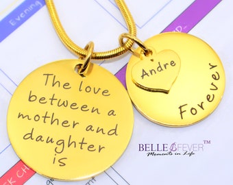 Belle Fever Personalised Mother Forever Necklace - Express Your Eternal Love