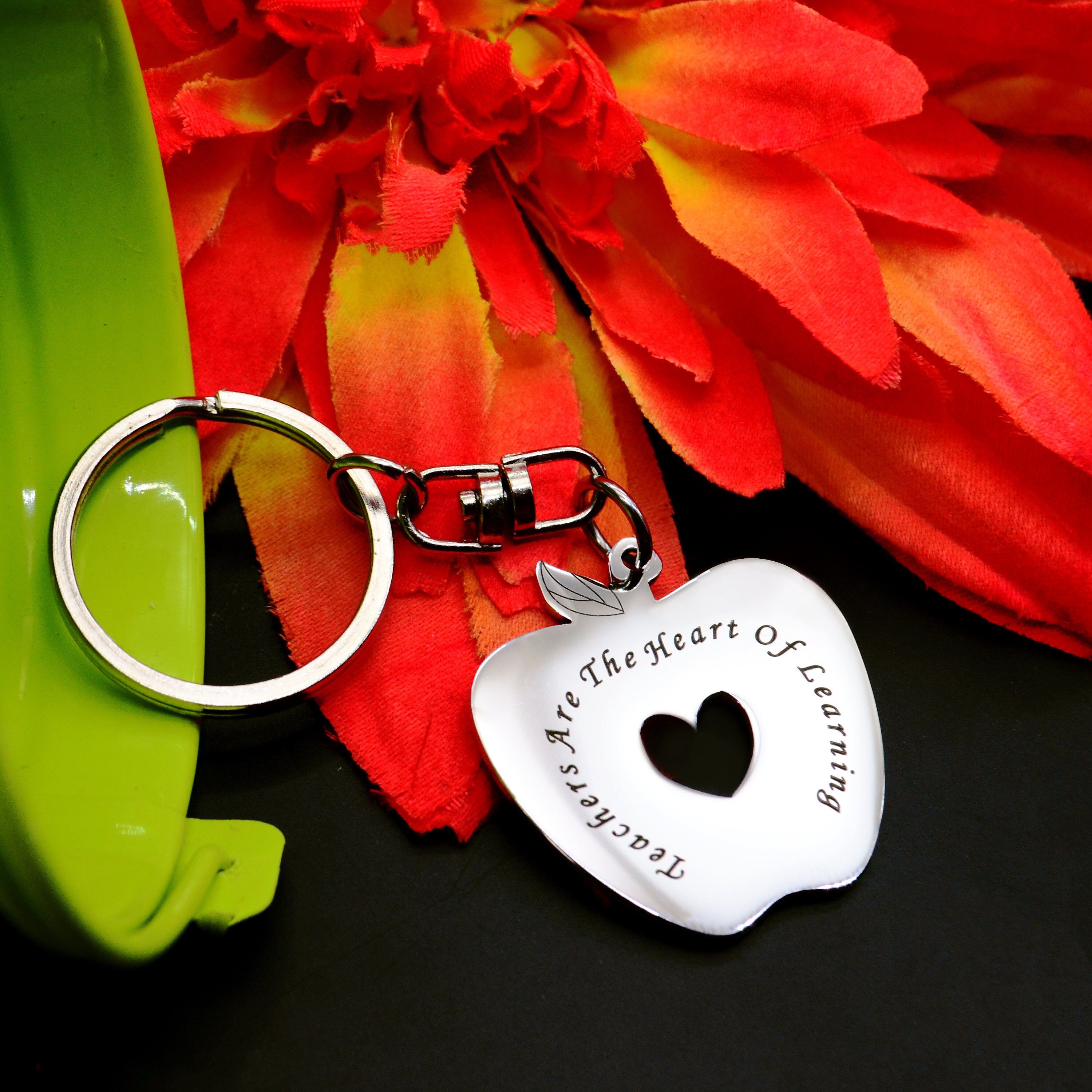 Teacher's Keyring Gift for Teachers Apple Keyring Etsy
