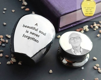 Belle Fever Personalised Mini Photo Urn in Luxury Gift Box | Keep Your Loved Ones Close to Your Heart