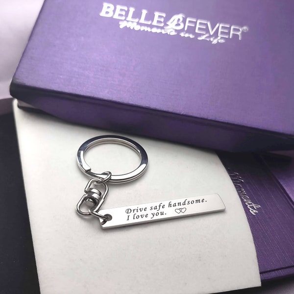 Personalized Reminder Tag Keyring | Custom Keychain | Belle Fever