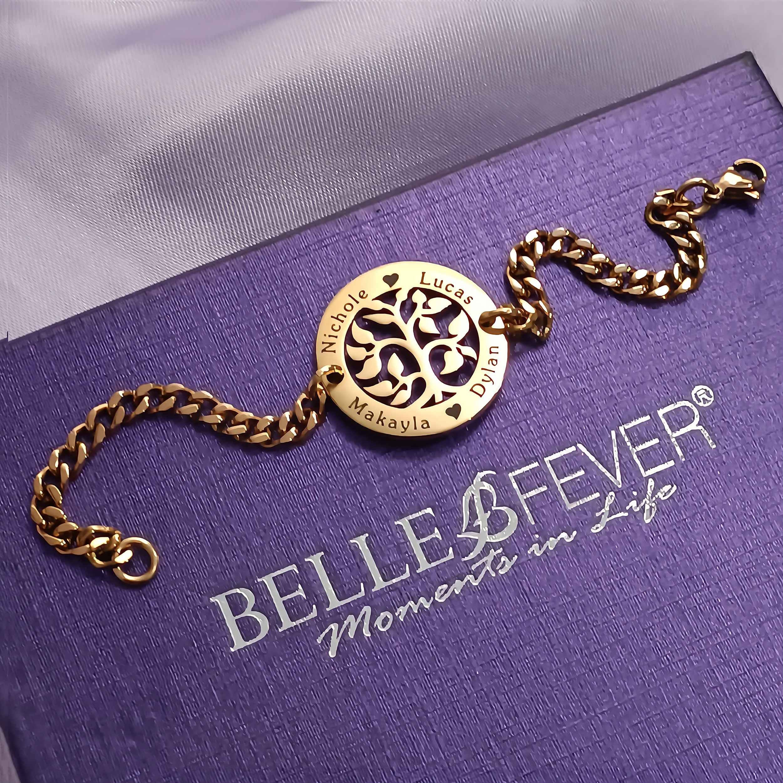 My Tree Bracelet Personalised Nature Jewelry by Belle Fever Etsy UK