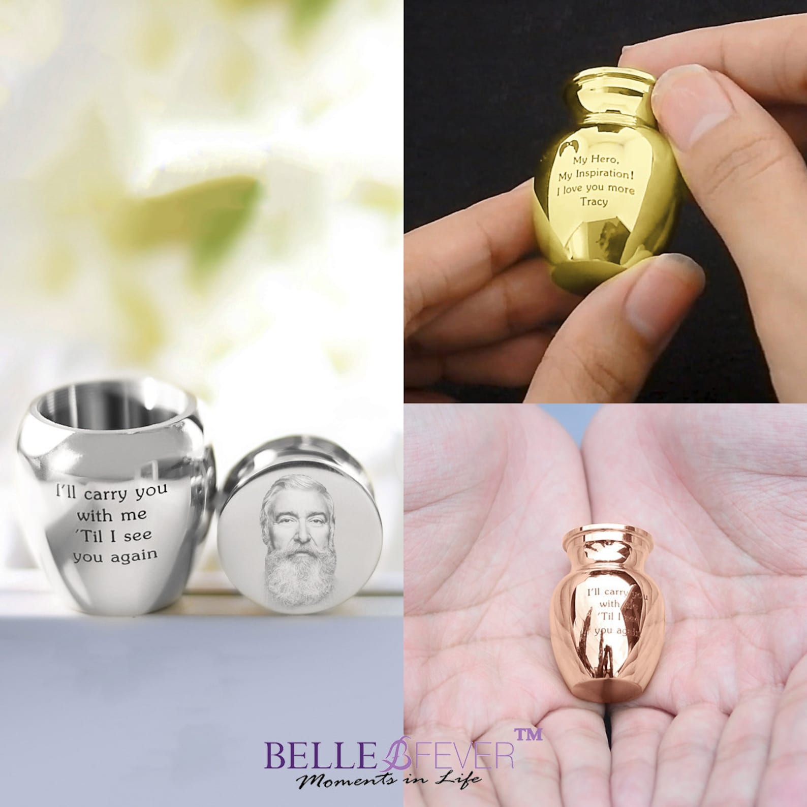 Personalized Mini Urn Urns for Human Ashes Ashes Keepsake Etsy