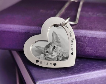 Belle Fever Personalised Love Forever Photo Necklace | Heartfelt Gift Idea