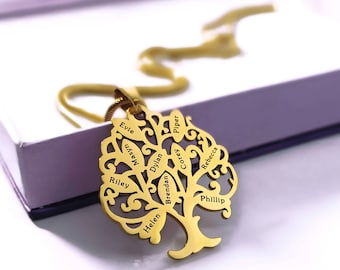 Tree of My Life Personalised Necklace with Names | Belle Fever