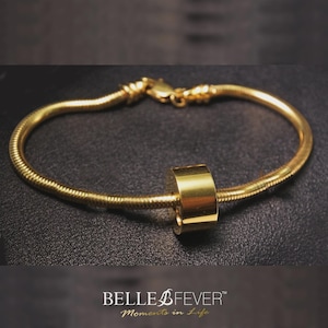 Round Cremation Charm for Moments Bracelet – Memorial Urn Bead with Inscription – Keepsake Ashes Jewellery Gift for Her