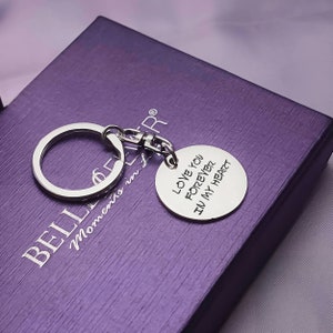 Porte-clés Écriture Manuscrite Personnalisée – Cadeau Gravé Souvenir pour Maman, Papa ou Elle – Mémoire ou Dessin d’Enfant