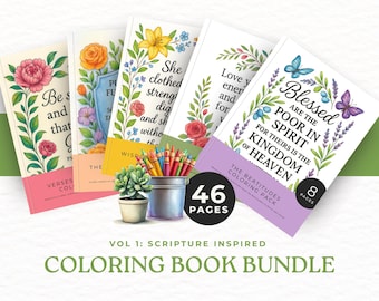 Páginas para colorear de la Biblia para adultos, libro para colorear de versículos bíblicos para mujeres cristianas, páginas para colorear de las Escrituras imprimibles, nivel intermedio