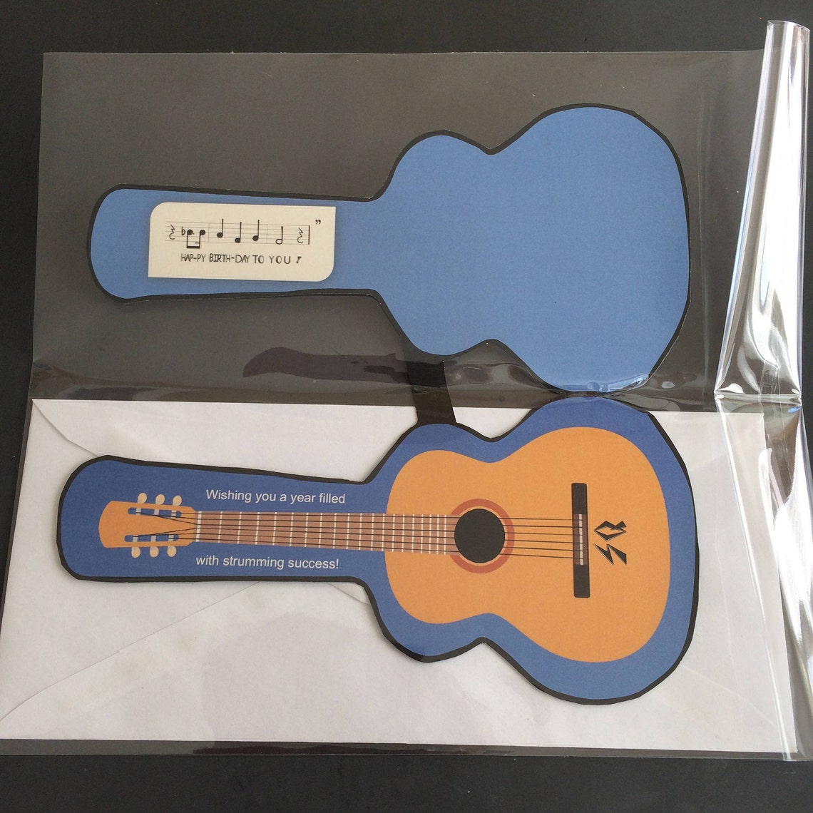 Guitar Birthday Card - Etsy