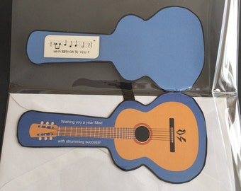 Carte d’anniversaire de guitare