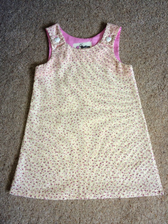 girls cord pinafore dress