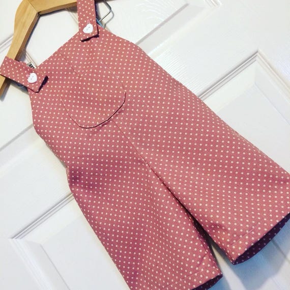 pink dungaree shorts