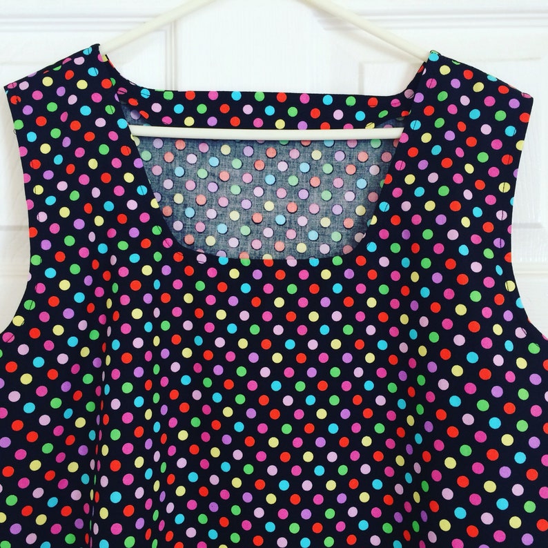 ladies black pinafore dress