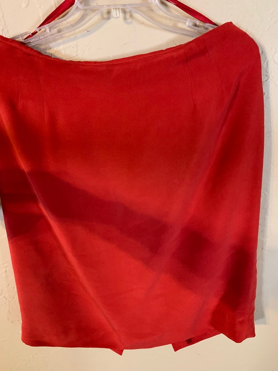 Red Jacket & Skirt Jones New York Vintage set siz… - image 6