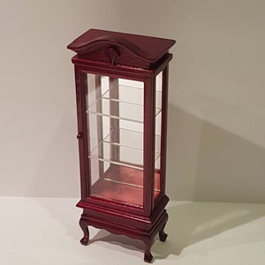 1:12 Scale Display Cabinet with Mirror Back