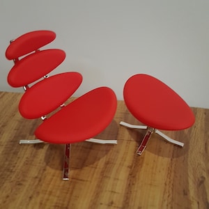 Miniature Chaise Corona Chair REAC Japan - 1:12 - Design Poul Volther