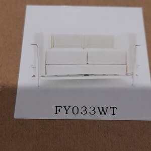 Puppenhaus-Miniatur - FY033WT Moderne Double Lounge 1:12