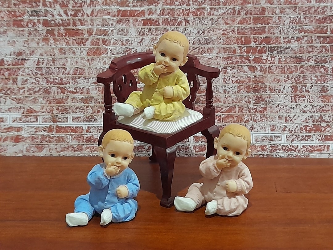 Dollhouse Miniature 1:12 Scale Baby Carriage - Tilt Top Doll Accessory For Dollhouse Scenes