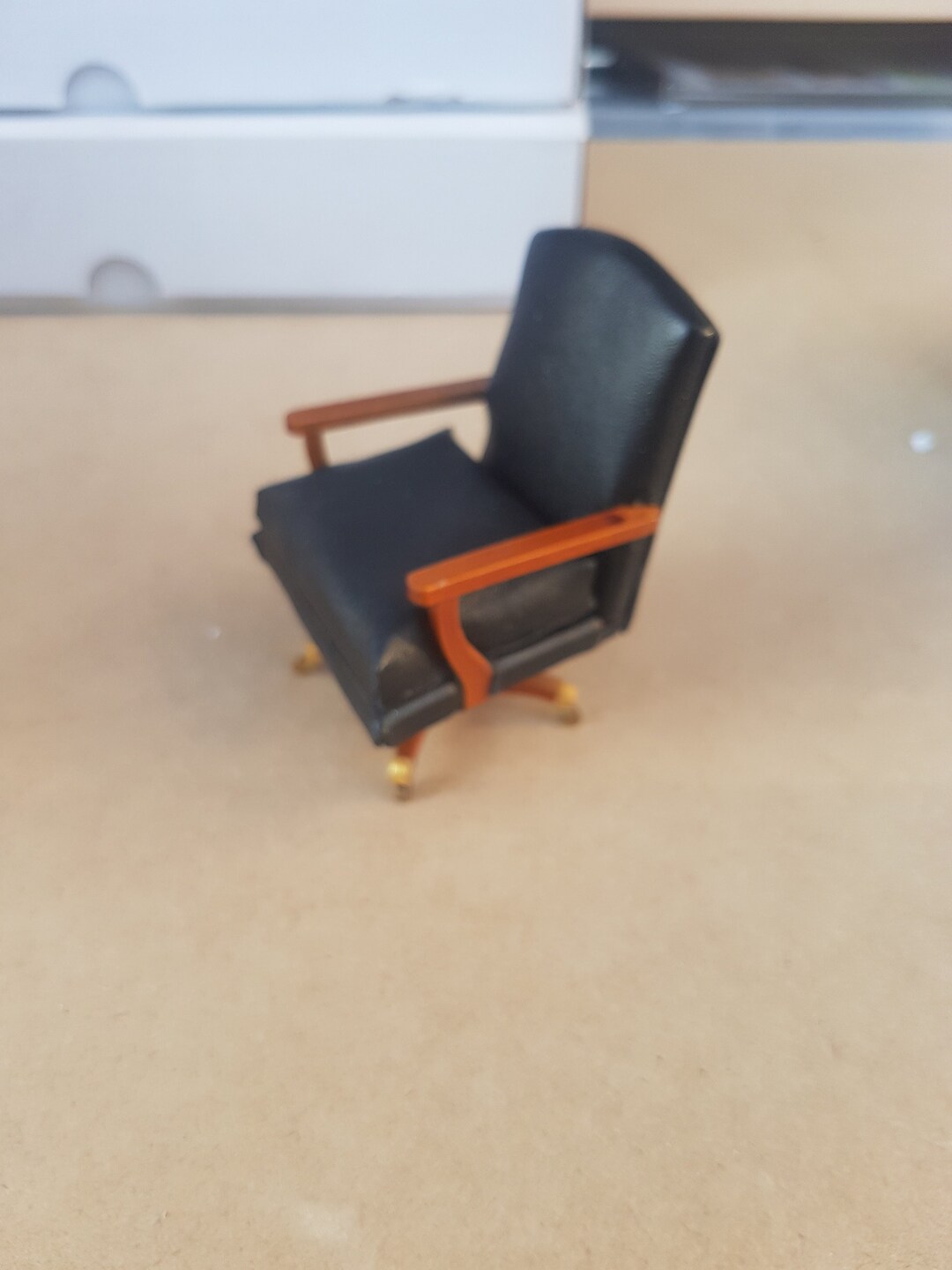 112 Scale Black Office Chair on Castors Etsy