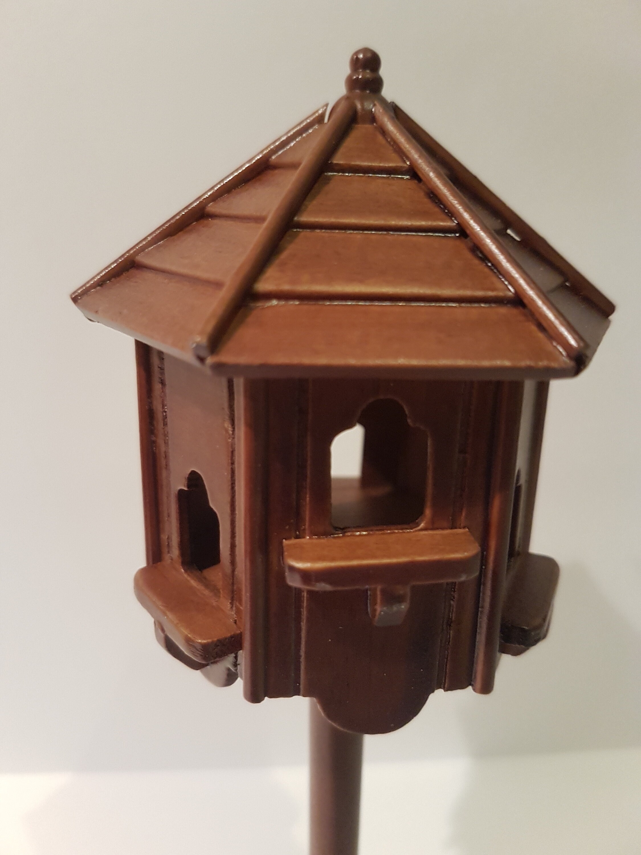 112 Scale Birdhouse on Stand Walnut Etsy Australia
