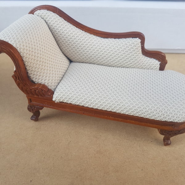 JBM Victorian Rococo Chaise Lounge 1:12 Scale