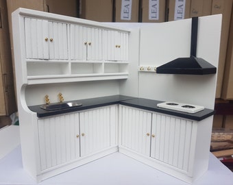 1:12 Scale Kitchen Corner Unit