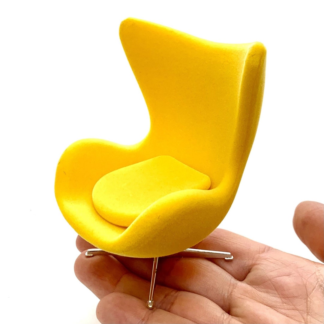 Egg Chair Yellow 112 Scale Etsy