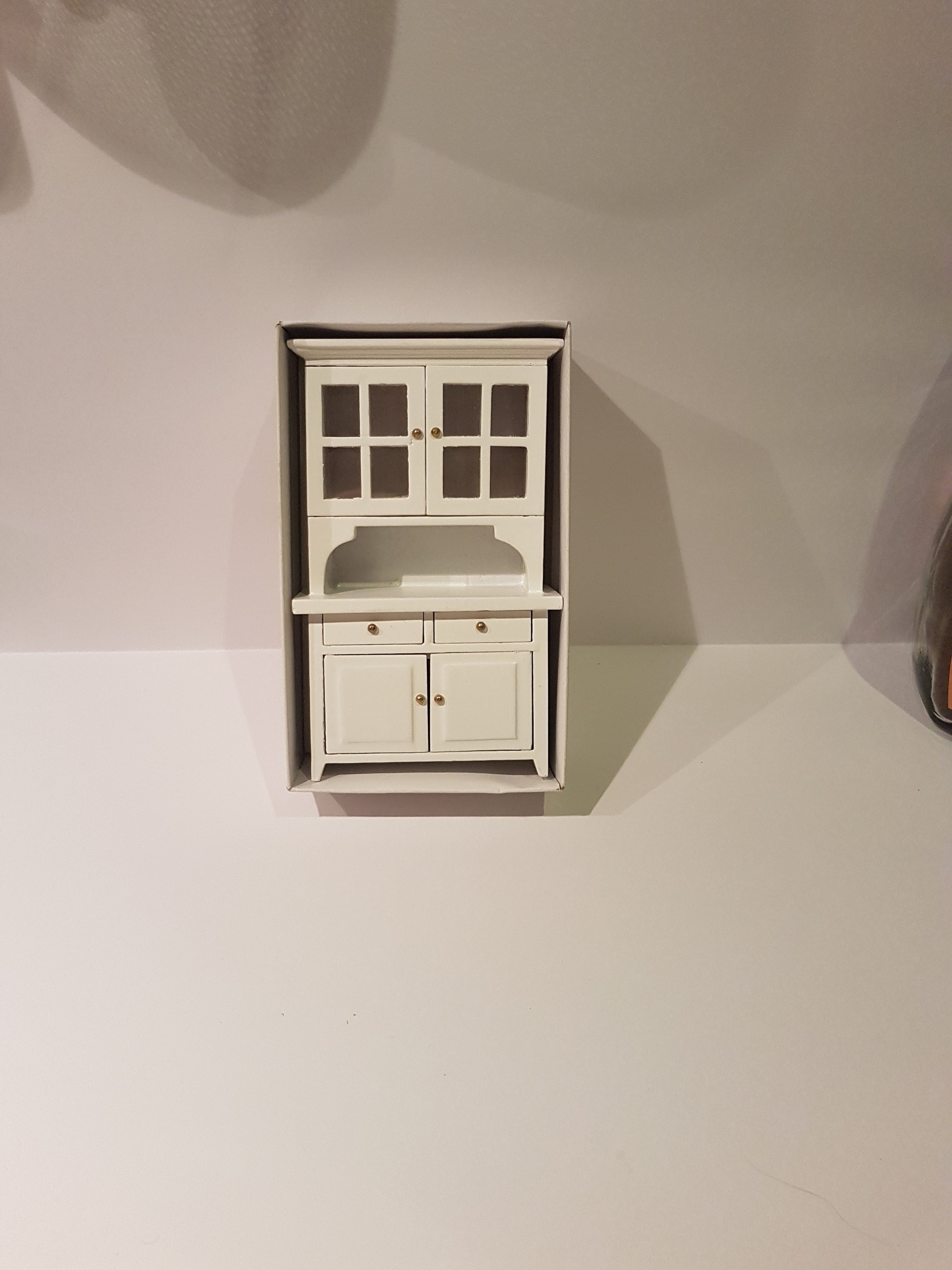 112 Scale White Kitchen Dresser With Cupboards Etsy Australia