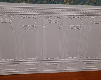Dollhouse Miniature Embossed Wall Panels by World Model 1:12 Scale