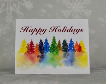 Rainbow Trees-box of 8