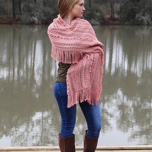 CROCHET PATTERN Modern and Beautiful Crochet Shawl Pattern image 2