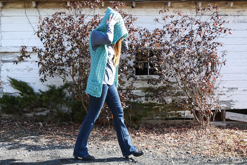 Crochet Hooded Vest Pattern: Easy Beginner PDF image 3