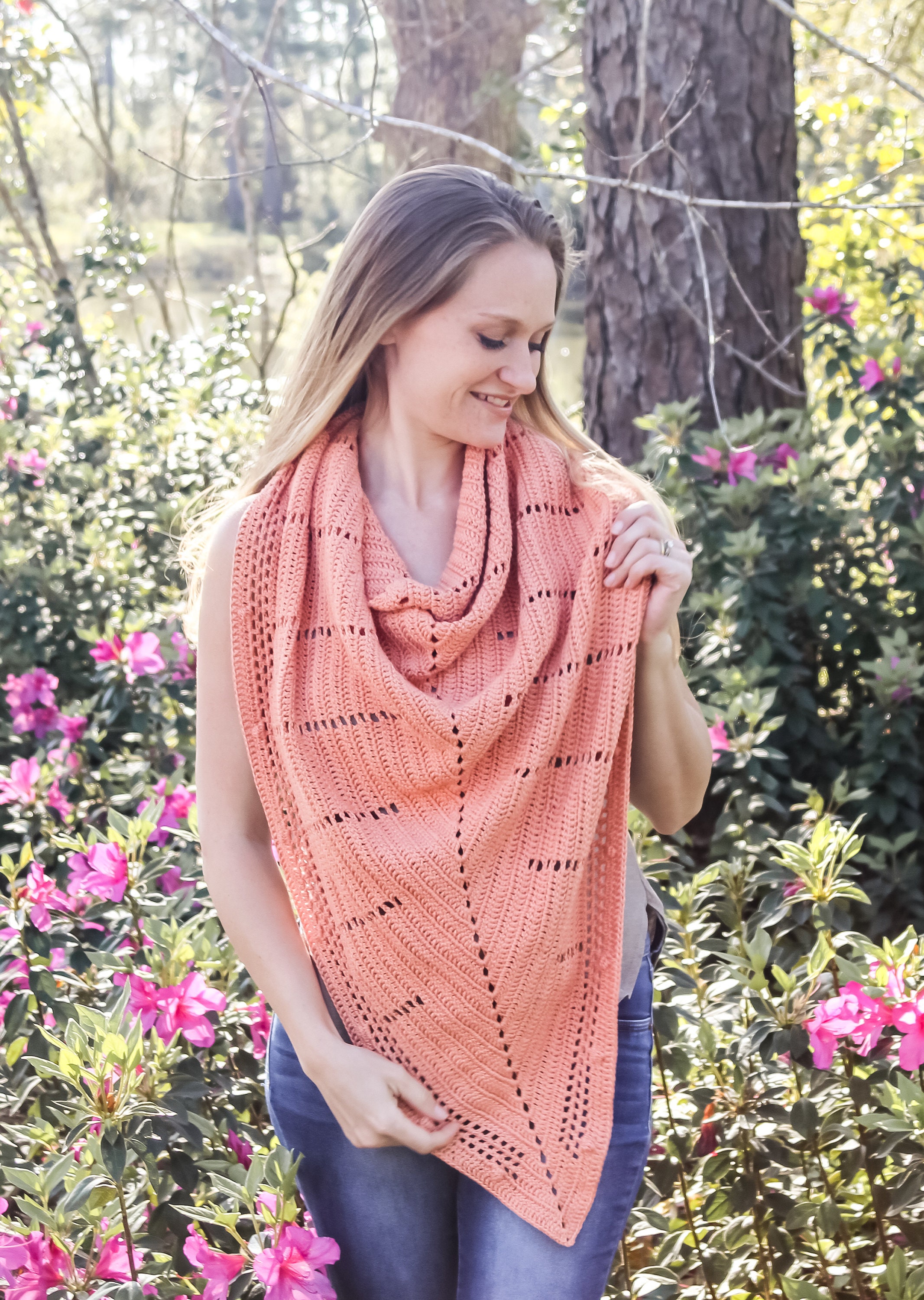 Crochet Triangle Shawl Scarf Pattern: Intermediate Level (PDF Pattern ...