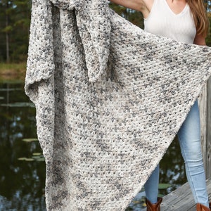 CROCHET BLANKET PATTERN - Quick Blanket Crochet Pattern