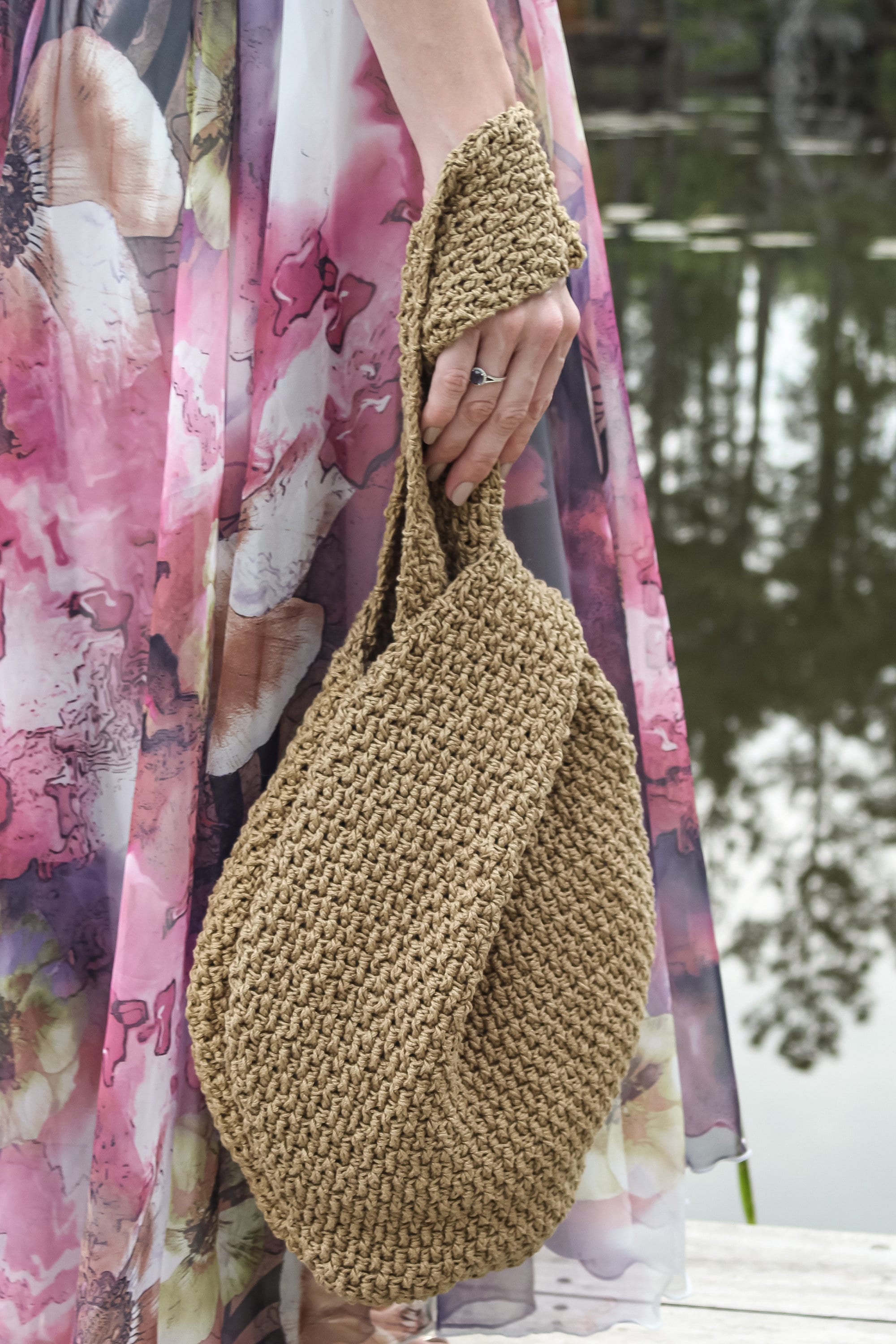 Japanese crochet shop bag pattern