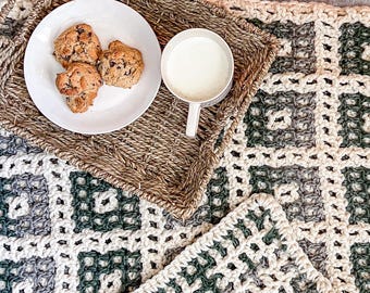 Chunky Interlocking Crochet Blanket Pattern (PDF Download)