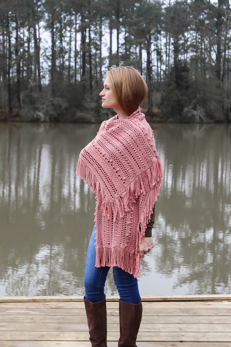 CROCHET PATTERN Modern and Beautiful Crochet Shawl Pattern image 3