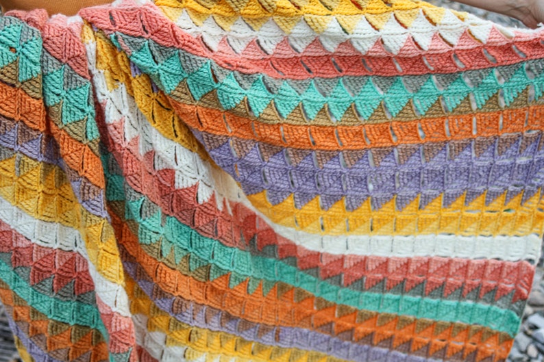 CROCHET PATTERN Gorgeous Mandala Yarn Crochet Blanket Pattern YouTube Video Tutorial image 5