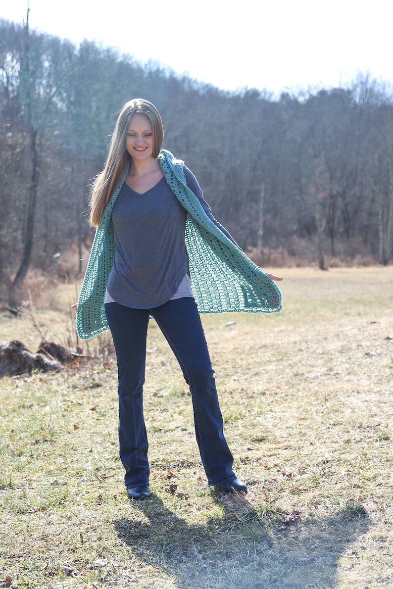 Crochet Hooded Vest Pattern: Easy Beginner PDF image 9
