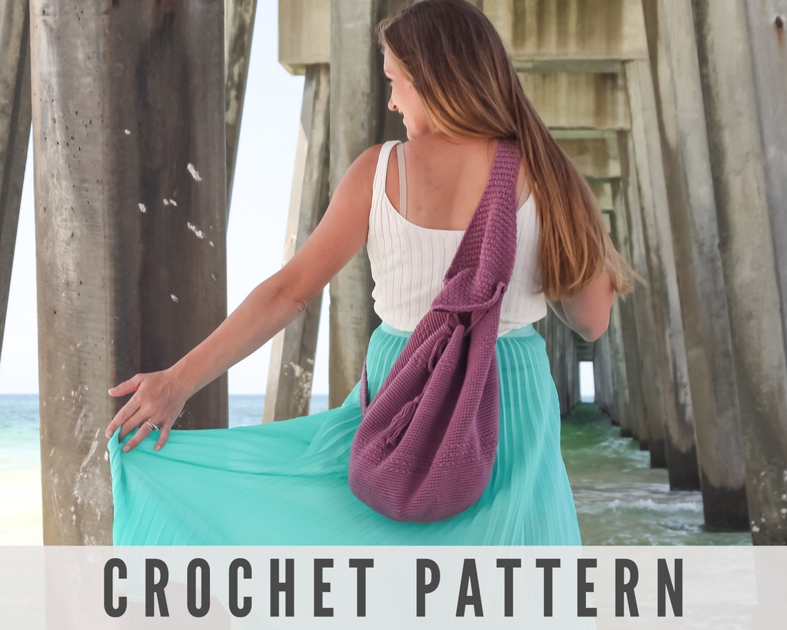 CROCHET PATTERN Crossbody Backpack Crochet Drawstring Bag Etsy