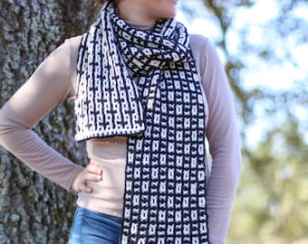 Reversible Interlocking Crochet Scarf Pattern: Video Tutorial (PDF Pattern)