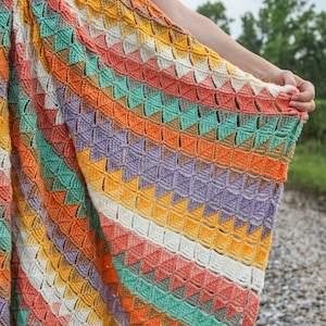 Mandala Yarn Crochet Blanket Pattern: Baby, Throw, Afghan (PDF Pattern)