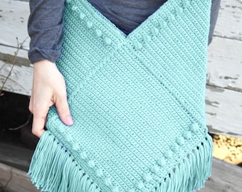 Boho Fringe Crochet Crossbody Bag Pattern (PDF Download) - DIY Urban Style