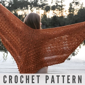 CROCHET PATTERN - Modern and Beautiful Crochet Wrap Pattern