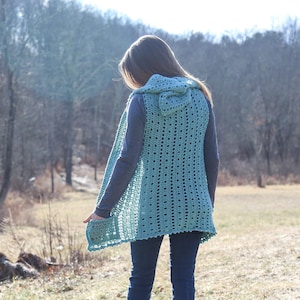 Crochet Hooded Vest Pattern: Easy Beginner PDF image 7