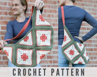 CROCHET PATTERN - Crochet Oversized Bum Bag, Market Bag